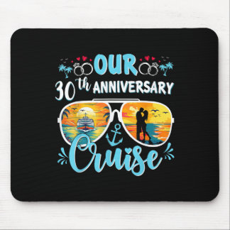Alfombrilla De Ratón Nuestra Crucero de Aniversario de Boda número 30 3