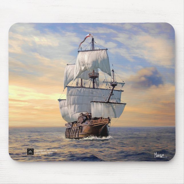 Alfombrilla De Ratón Nuestra Señora de Atocha Galleon Mousepads (Frente)