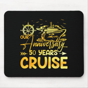 Alfombrilla De Ratón Nuestro crucero de aniversario de bodas número 50 