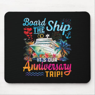 Alfombrilla De Ratón Nuestro Crucero de Aniversario Esposo Esposa Parej