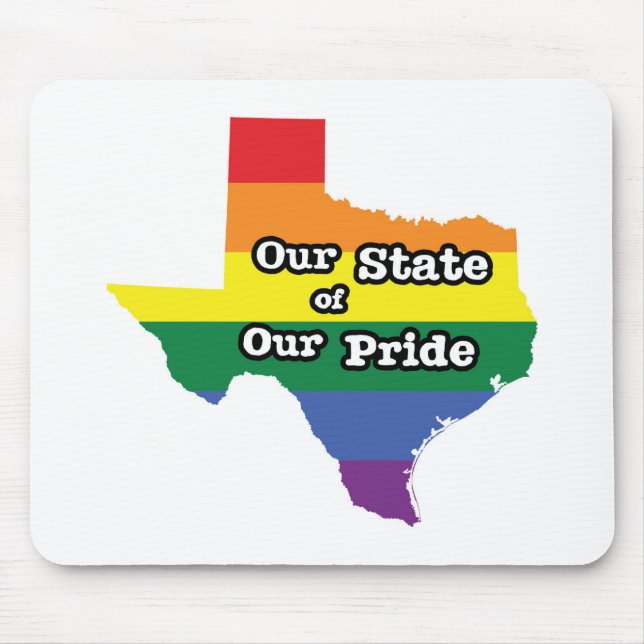 Alfombrilla De Ratón Nuestro estado de orgullo | Texas (Frente)