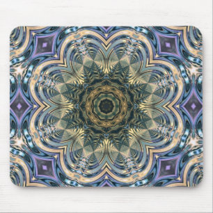 Alfombrilla De Ratón Nueva era Bohemia Yoga Azul Púrpura Mandala