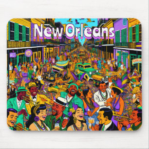 Alfombrilla De Ratón Nueva Orleans, Louisiana divirtiéndose