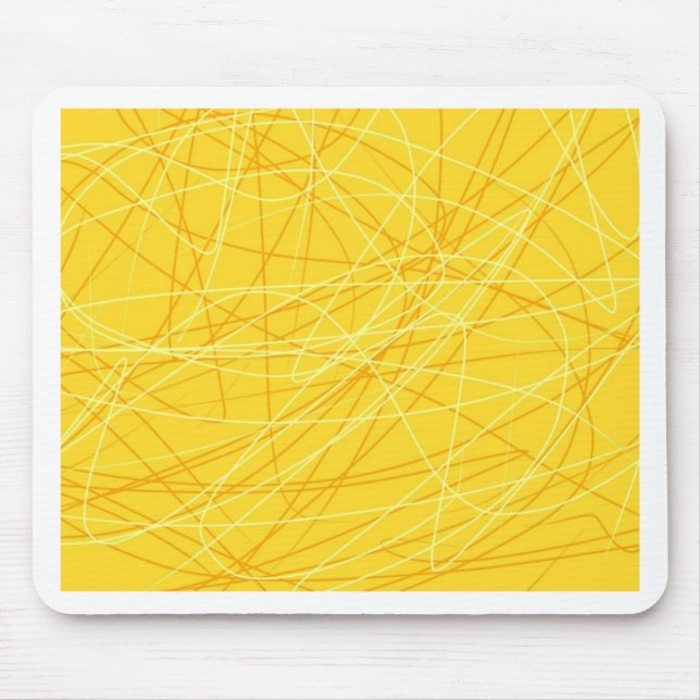 Alfombrilla De Ratón Nueva tendencia de patrón amarillo canario 2014 ac (Frente)