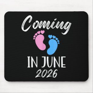 Alfombrilla De Ratón Nuevo bebé llega en junio de 2026 divertido baby s