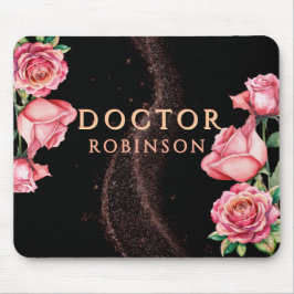Alfombrilla De Ratón Nuevo doctor, regalo de doctorado floral mate 