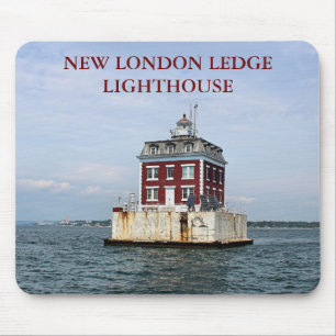 Alfombrilla De Ratón Nuevo faro de London Ledge, Connecticut Mousepad