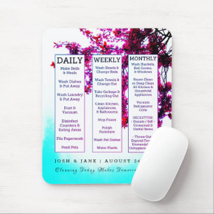 Alfombrilla De Ratón Nuevo horario de limpieza del hogar Fecha de matri