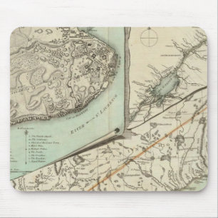 Alfombrilla De Ratón Nuevo mapa de la provincia de Quebec
