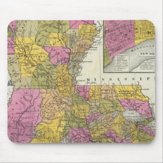 Alfombrilla De Ratón Nuevo Mapa De Luisiana 3