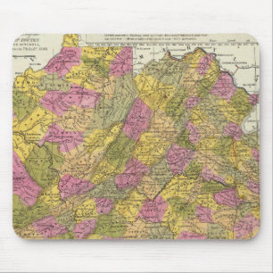Alfombrilla De Ratón Nuevo Mapa De Virginia