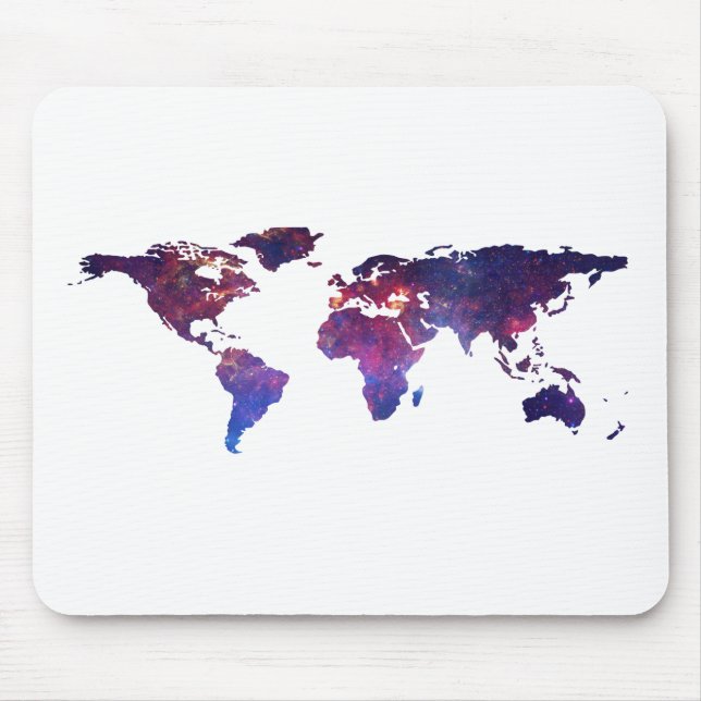 Alfombrilla De Ratón Nuevo mapa del mundo valiente (Frente)