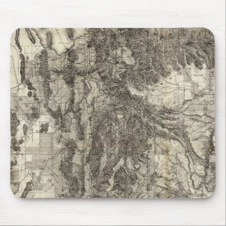 Alfombrilla De Ratón Nuevo mapa seccional y topográfico de Utah en Occi
