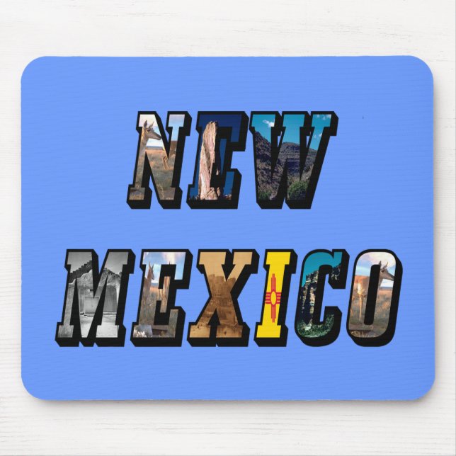Alfombrilla De Ratón Nuevo texto de imagen de México (Frente)
