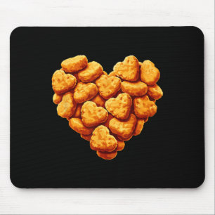 Alfombrilla De Ratón Nuggets De Pollo Son Mi Corazón De San Valentín Di