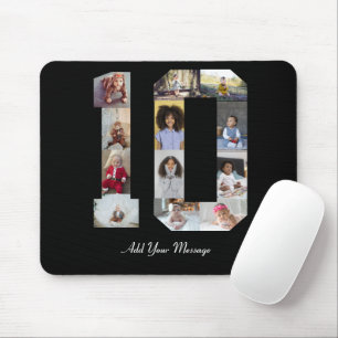 Alfombrilla De Ratón Número 10 Poster de Collage de fotos