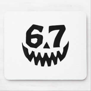 Alfombrilla De Ratón Número 67 coincidente seis siete 6 7 Meme 6 7 Hall