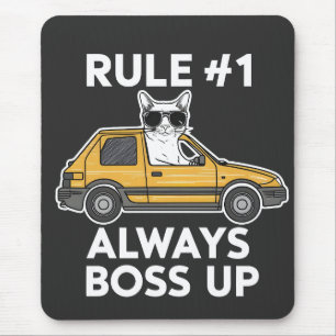 Alfombrilla De Ratón Número de regla divertida 1 Siempre Jefe Meme Aman