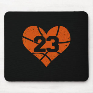 Alfombrilla De Ratón Número de Sketll 23 Jersey divertido Sketll corazó