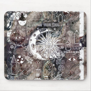 Alfombrilla De Ratón Numerología Afortunada Manifestando Magia Galaxia