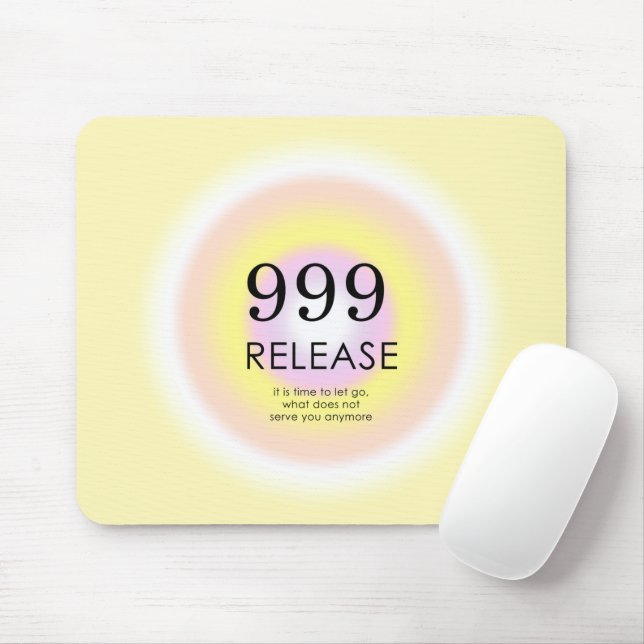 Alfombrilla De Ratón Números ángeles modernos Numerología significa 999 (Con ratón)