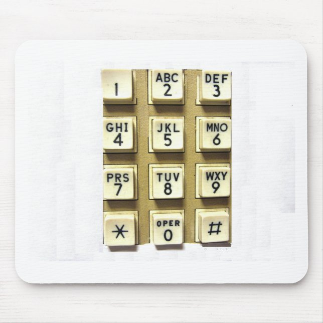 Alfombrilla De Ratón Números de teléfono (Frente)