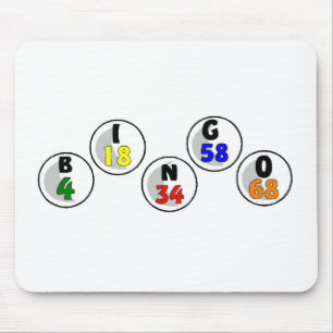 Alfombrilla De Ratón Números del bingo