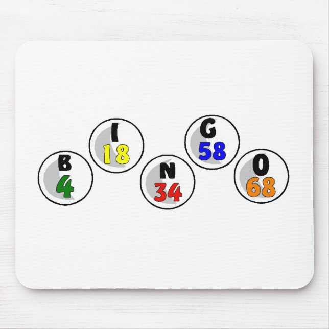 Alfombrilla De Ratón Números del bingo (Frente)
