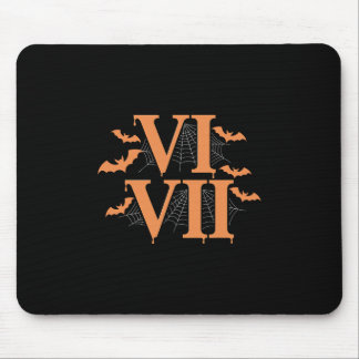 Alfombrilla De Ratón Números Romanos Vi Vii 67 Meme Gen Alpha Halloween