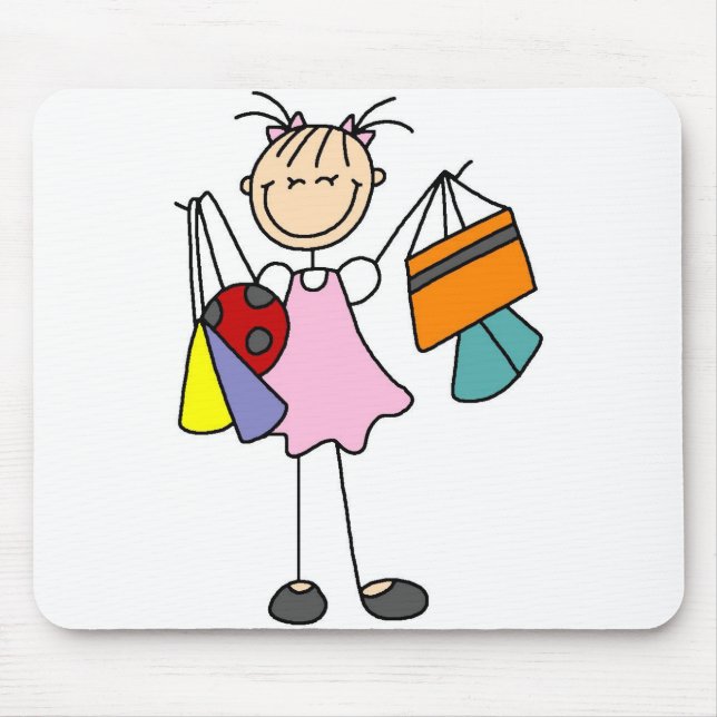 Alfombrilla De Ratón Nunca bastantes bolsos Mousepad que hace compras (Frente)