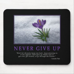 Alfombrilla De Ratón Nunca dé para arriba Mousepad