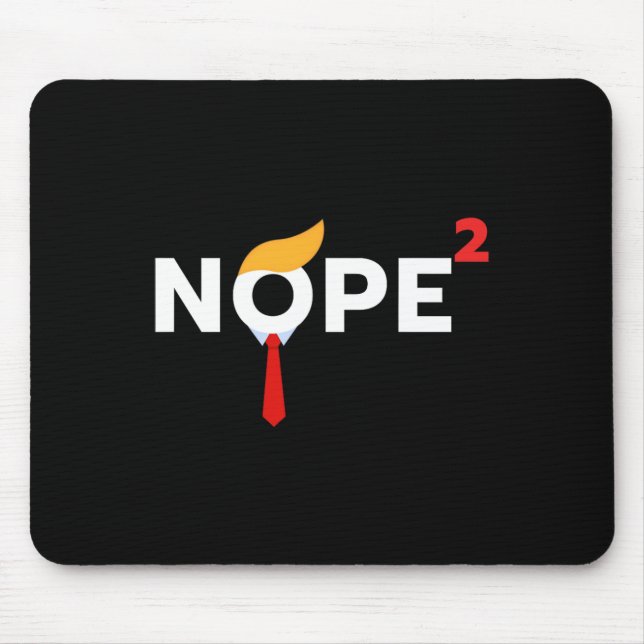 Alfombrilla De Ratón Nunca más gracioso demostración de disfraces polít (Frente)