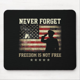 Alfombrilla De Ratón Nunca Olvides Libertad No Es Bandera US Día de los