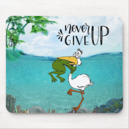 Alfombrilla De Ratón Nunca renuncies a la garganta de ranas