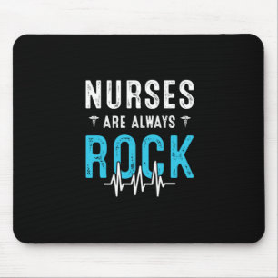 Alfombrilla De Ratón Nurse Gift Las enfermeras son siempre rock