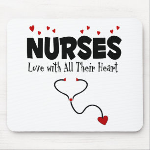 Alfombrilla De Ratón Nurse Heart Gift