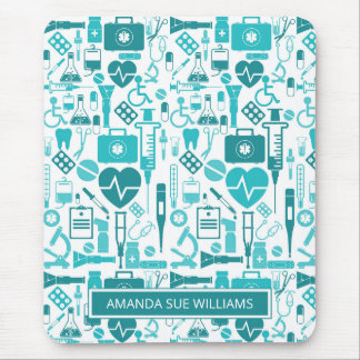 Alfombrilla De Ratón Nurse / Medical Student - Add Your Name /Monogram