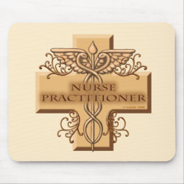 Alfombrilla De Ratón Nurse Practitioner Caduceus custom name Mouse Pad