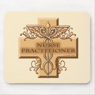 Alfombrilla De Ratón Nurse Practitioner Caduceus custom name Mouse Pad