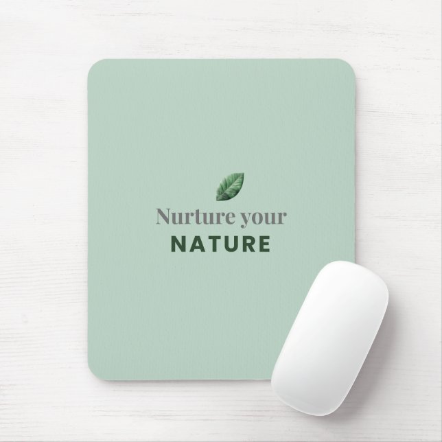 Alfombrilla De Ratón Nurture Your Nature Minimal Motivational Mouse Pad (Con ratón)