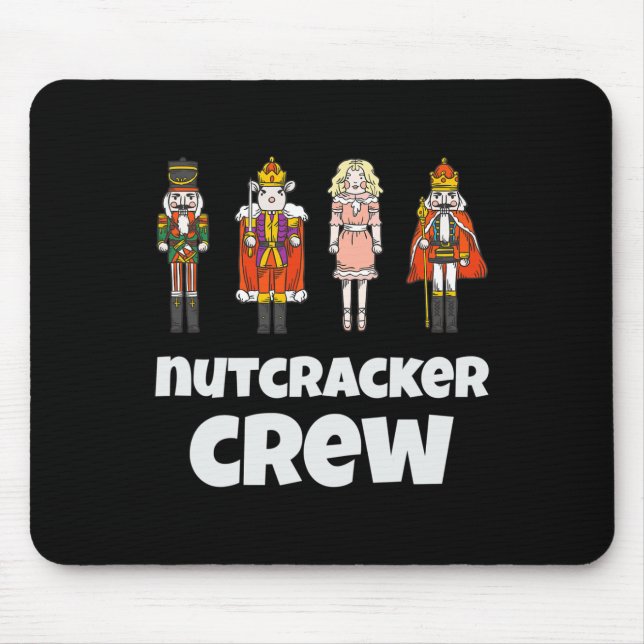 Alfombrilla De Ratón Nutcracker Crew Familia Coincidiendo con Xmas Boys (Frente)