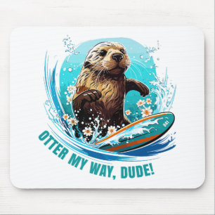Alfombrilla De Ratón Nutria 841 Nutria Surfista Roba Tablas de Surf Nut