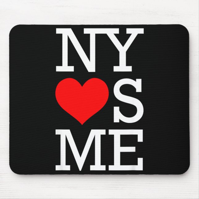 Alfombrilla De Ratón Ny Loves Me Funny I Heart New York  (Frente)