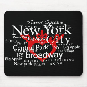 Alfombrilla De Ratón NYC en mi corazón Mousepad