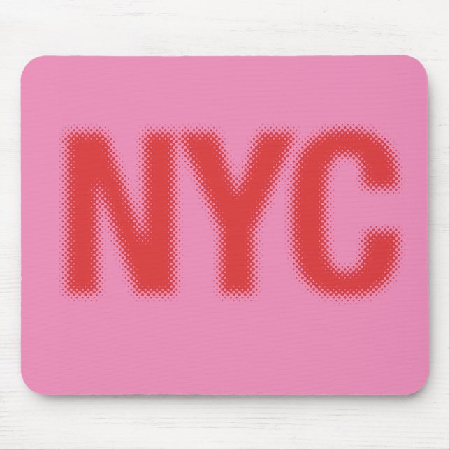 Alfombrilla De Ratón NYC Mousepad (rosa rojo) (Frente)