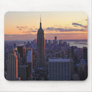 Alfombrilla De Ratón NYC Skyline justo antes del atardecer