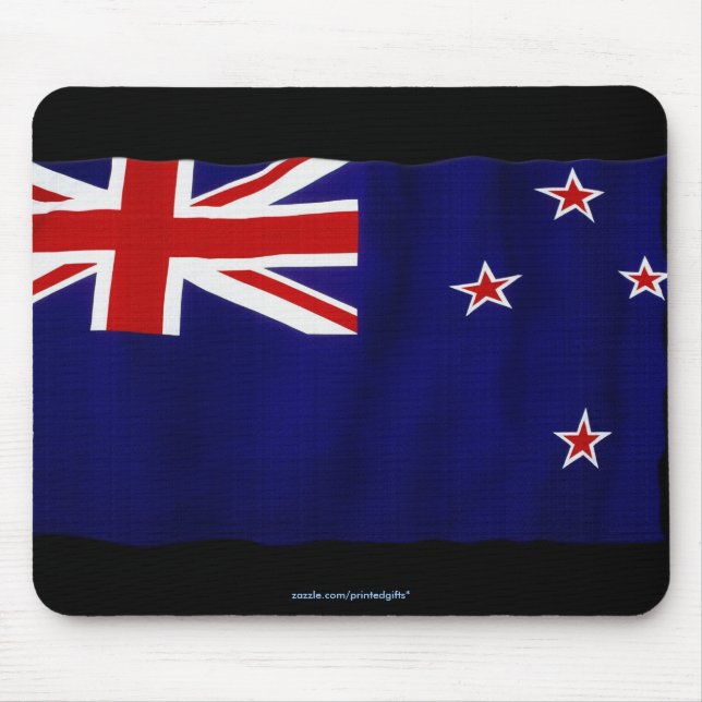 Alfombrilla De Ratón NZ Bandera de Nueva Zelanda Patriótica Mundo Bande (Frente)