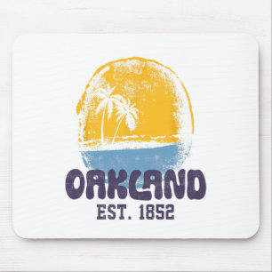 Alfombrilla De Ratón Oakland California Retro Surfista Playa Vintage Pa