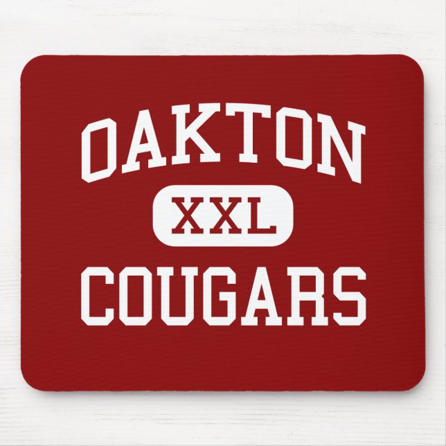 Alfombrilla De Ratón Oakton - pumas - High School secundaria - Oakton (Frente)