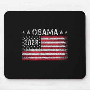 Alfombrilla De Ratón Obama 2028 Retro Vieja Bandera Estadounidense Patr
